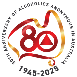 Image of the Alcoholics Anonymous 80th Anniversary logo, celebrating the milestone of AA’s global fellowship.