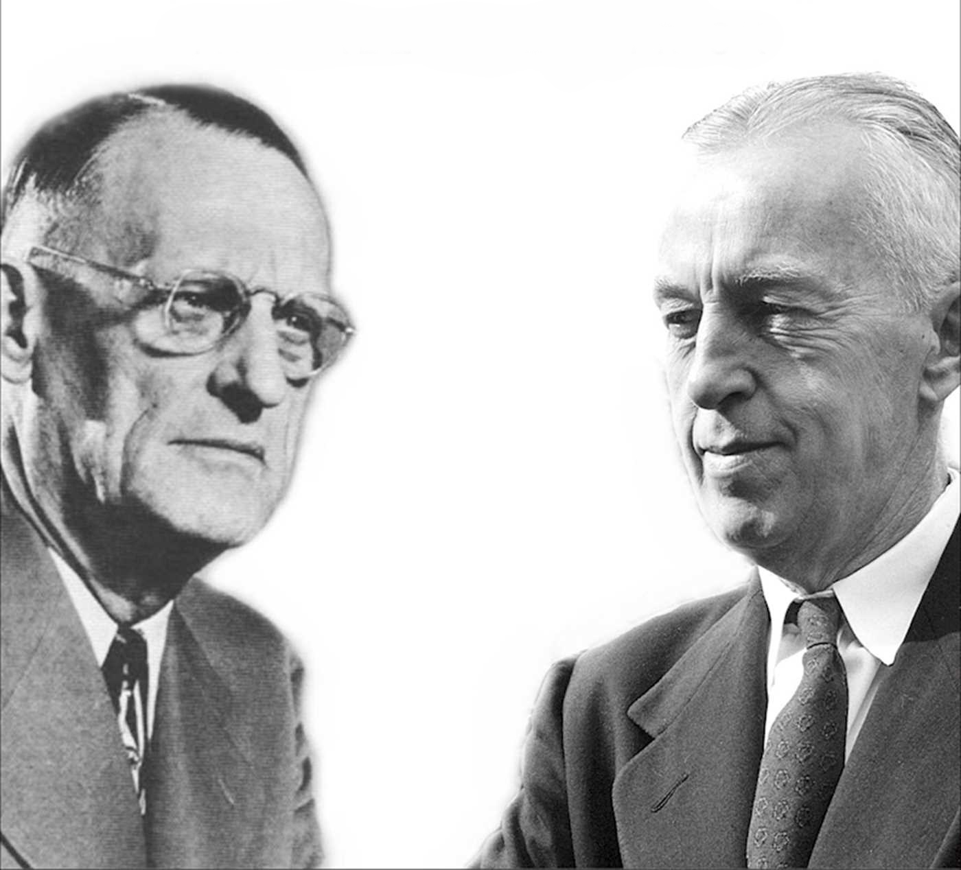 Photograph of Bill Wilson and Dr Bob Smith, co-founders of Alcoholics Anonymous